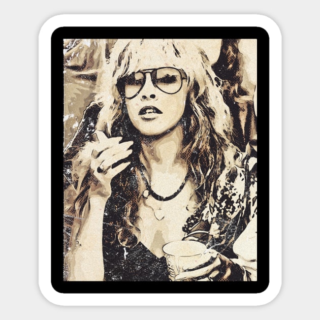 Stevie Nicks Comic Sticker by Tamie